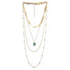 Choker Ramos com Pedra Verde