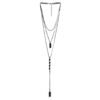 Choker com Strass Triplo Grafite com Pedra Preta