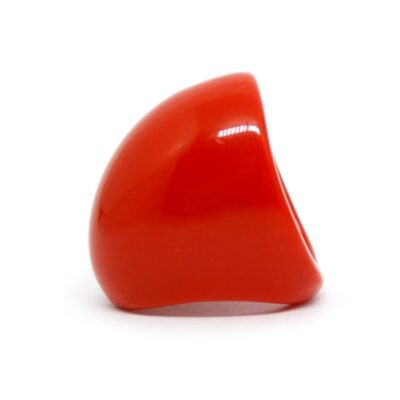 Anel de Resina Vermelho