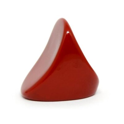 Anel de Resina Vermelho