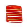 Anel de Resina Vermelho