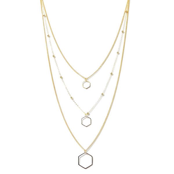 Colar Triplo Dourado