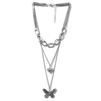 Choker Prata Borboleta