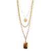 Choker Dourado Placa