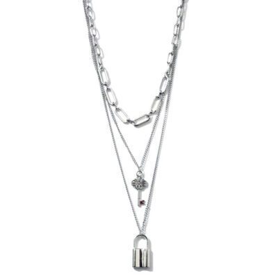 Choker Prata Cadeado