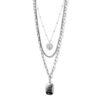 Choker Prata Placa
