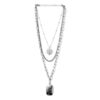 Choker Prata Placa