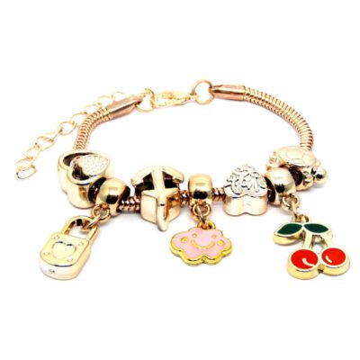 Pulseira Inspired Pandora Cereja