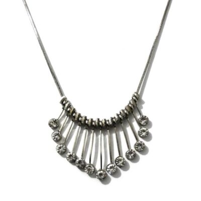 Colar Prata com Strass