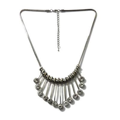 Colar Prata com Strass