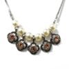 Gargantilha Encanto Dourado com Strass Caramelo