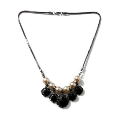 Gargantilha Prata com Strass