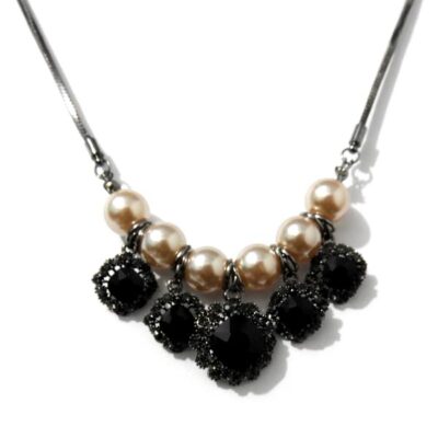 Gargantilha Prata com Strass